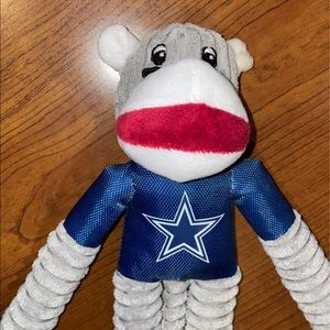 NWOT Dallas Cowboys Monkey Dog Toy